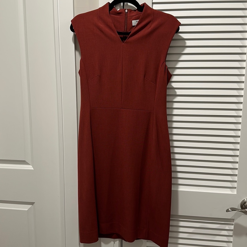 MM LaFleur Aditi 2.0 Dress - Brick Red Sz 6